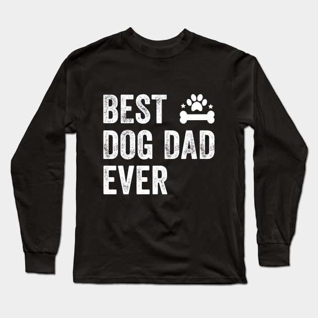 Best dog dad ever Long Sleeve T-Shirt by captainmood